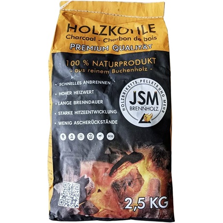 Premium Grill Holzkohle JSM® 2,5 kg