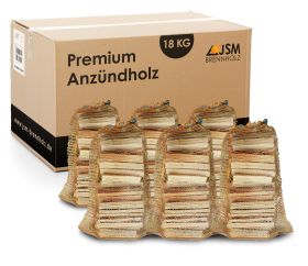 Anzündholz 6 Netze a 3 Kg Anmachholz Anfeuerholz